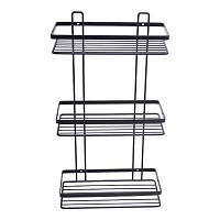 ΡΑΦΙΕΡΑ ΜΠΑΝΙΟΥ ΤΡΙΠΛΗ ΜΕΤΑΛΛΙΚΗ ΣΕ ΜΑΥΡΟ ΧΡΩΜΑ 25x12x46εκ. ANKOR