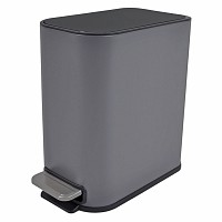 ΚΑΛΑΘΙ ΜΠΑΝΙΟΥ BELLO 5lt SOFT CLOSE SLIM  ΜΕΤΑΛΛΙΚΟ ΓΚΡΙ ΜΑΤ ANKOR