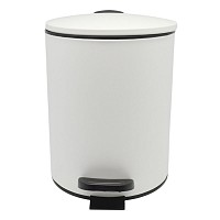 ΚΑΛΑΘΙ ΜΠΑΝΙΟΥ 5lt INOX ΑΣΠΡΟ ΜΑΤ SOFT CLOSE ANKOR