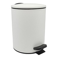 ΚΑΛΑΘΙ ΜΠΑΝΙΟΥ 5lt INOX ΑΣΠΡΟ ΜΑΤ SOFT CLOSE ANKOR