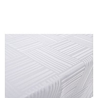 ΤΡΑΠΕΖΟΜΑΝΤΗΛΟ ΖΑΚΑΡ ΑΛΕΚΙΑΣΤΟ ΛΕΥΚΟ 140x180εκ. ΜΕ ΓΕΩΜΕΤΡΙΚΟ ΜΟΤΙΒΟ ANKOR