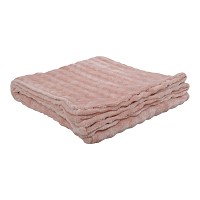 ΚΟΥΒΕΡΤΑ FLEECE ΜΕ ΒΕΛΟΥΔΙΝΗ ΥΦΗ ΣΕ ΡΟΖ ΧΡΩΜΑ 150x200εκ. ANKOR 846030