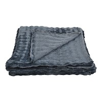 ΚΟΥΒΕΡΤΑ FLEECE ΜΕ ΒΕΛΟΥΔΙΝΗ ΥΦΗ ΣΕ ΓΚΡΙ ΧΡΩΜΑ 200x220εκ. ANKOR 846061