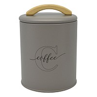 ΒΑΖΟ ΜΕΤΑΛΛΙΚΟ TAUPE ΜΕ ΞΥΛΙΝΗ ΛΑΒΗ Coffee 11x11x15εκ.ANKOR  846771