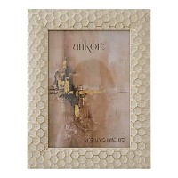 ΚΟΡΝΙΖΑ ΠΛΑΣΤΙΚΗ 15x20εκ. ΣΕ ΜΠΕΖ ΧΡΩΜΑ ΜΕ ΧΡΥΣΟ ΜΟΤΙΒΟ ANKOR