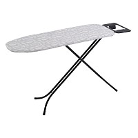 ΣΙΔΕΡΩΣΤΡΑ 34x110εκ ΜΑΥΡΗ ΜΑΤ 100% ΒΑΜΒΑΚΕΡΟ ΚΑΛΥΜΜΑ ΥΨΟΣ 60-88εκ. ANKOR