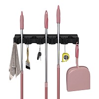 ANKOR Κρεμάστρα Τοίχου Πλαστική για Σκούπες & Εργαλεία   5 Θέσεις & 6 Γάντζοι   851072