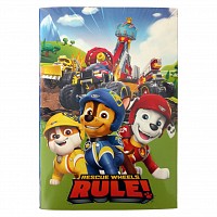 Paw Patrol Rescue Wheels B/5 lined notebook, 40 sheets