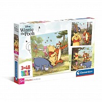 Disney Winnie the Pooh 3x48 pcs puzzle Clementoni  CMC25063