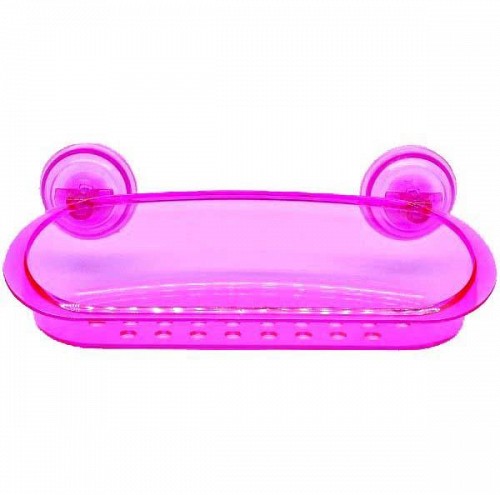 ΡΑΦΑΚΙ ΜΠΑΝΙΟΥ ΦΟΥΞΙΑ ΜΕ ΒΕΝΤΟΥΖΕΣ 24x11x6 εκ.