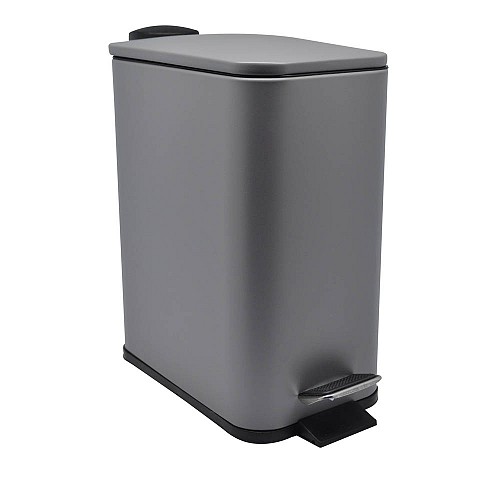 ΚΑΛΑΘΙ ΜΠΑΝΙΟΥ ΟΡΘΟΓΩΝΙΟ 5l INOX ΓΚΡΙ SOFT CLOSE ANKOR