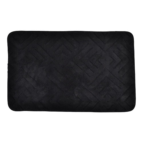 ΠΑΤΑΚΙ ΜΠΑΝΙΟΥ MEMORY FOAM ΣΕ ΜΑΥΡΟ ΧΡΩΜΑ ΜΕ PVC ΠΛΑΤΗ 50x80εκ.ANKOR