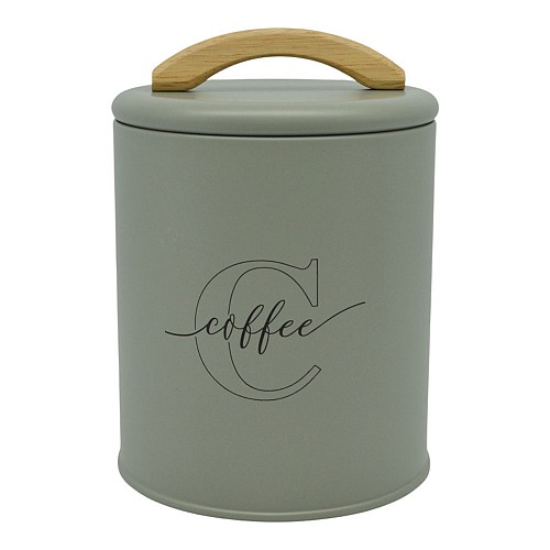 ΒΑΖΟ ΜΕΤΑΛΛΙΚΟ ΛΑΔΙ ΜΕ ΞΥΛΙΝΗ ΛΑΒΗ Coffee 11x11x15εκ.ANKOR  846757