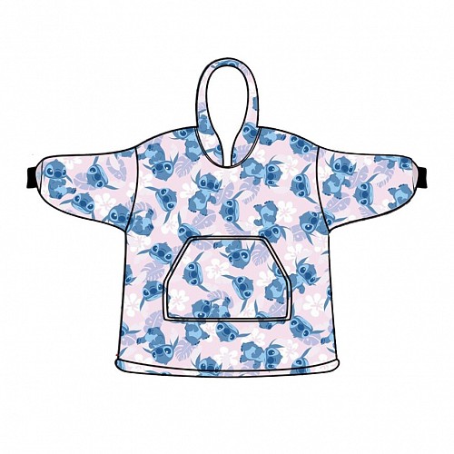 Disney Lilo & Stitch Light Rose Παιδική Κουβέρτα Πόντσο (3–6 ετών