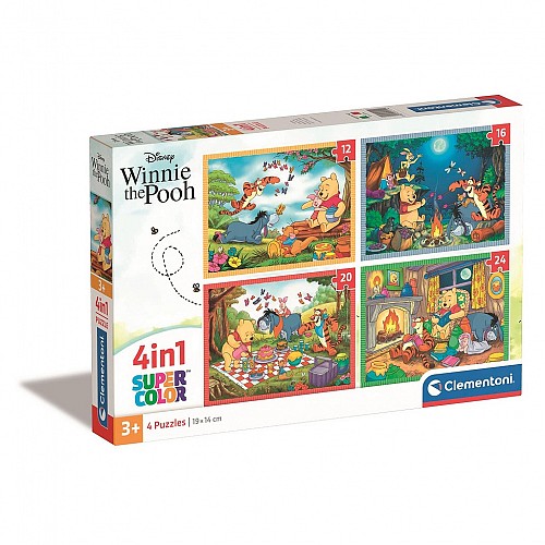 Disney Winnie the Pooh Fun Days Forever 4-in-1 puzzle Clementoni  CMC21514