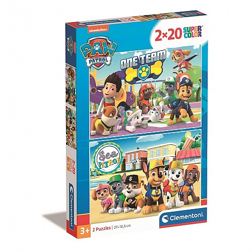 Paw Patrol Sea 2x20 pieces puzzle Clementoni