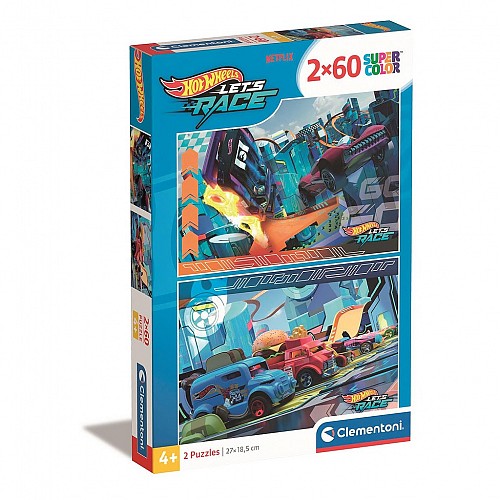 Hot Wheels Buns of Steel 2x60 db-os puzzle Clementoni CMC24816