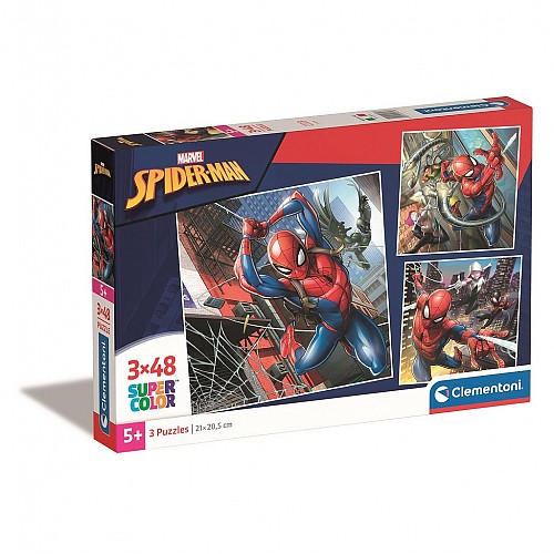 Spiderman Doctor Octopus 3x48 pcs puzzle Clementoni
