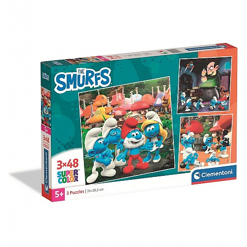 Smurfs 3x48 pieces puzzle Clementoni  CMC25792