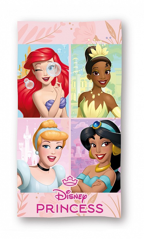 Disney Princess Magical bath towel, beach towel 70x140cm (Fast Dry)