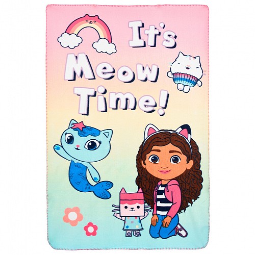 Gabby's Dollhouse Meow Time fleece blanket 100x150cm