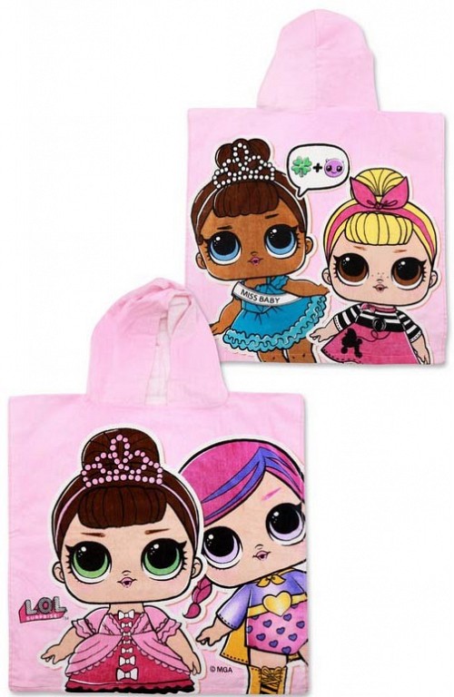 LOL Surprise beach towel poncho 50*115 cm