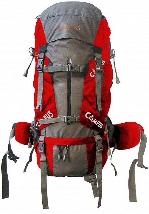 CAMPUS ΣΑΚΙΔΙΟ ΠΛΑΤΗΣ PEAK 65 Lt. ΚΟΚΚΙΝΟ-ΓΚΡΙ 810-9654-9