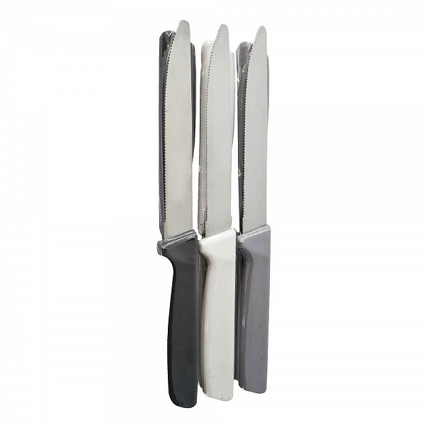 ΣΕΤ ΜΑΧΑΙΡΙΑ INOX ΜΕ ΠΛΑΣΤΙΚΗ ΛΑΒΗ 21εκ.ANKOR