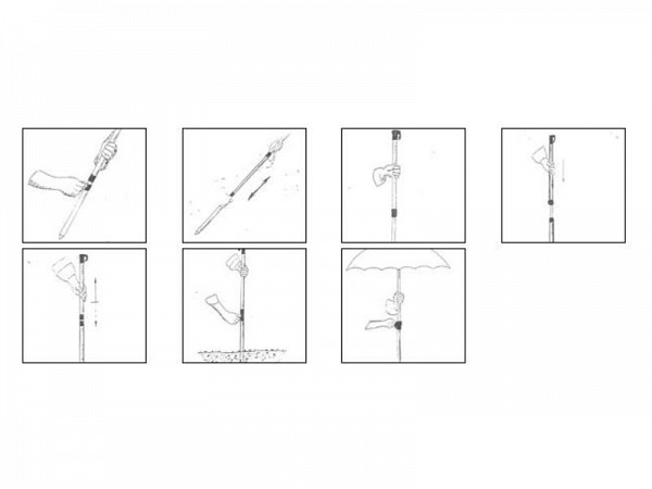 Κρουστικό Κοντάρι Ομπρέλας 28mm Golden Fleece -10104