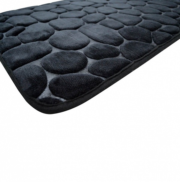 ΠΑΤΑΚΙ ΜΠΑΝΙΟΥ MEMORY FOAM ΜΑΥΡΟ ΜΕ SBR 50x80εκ.ANKOR
