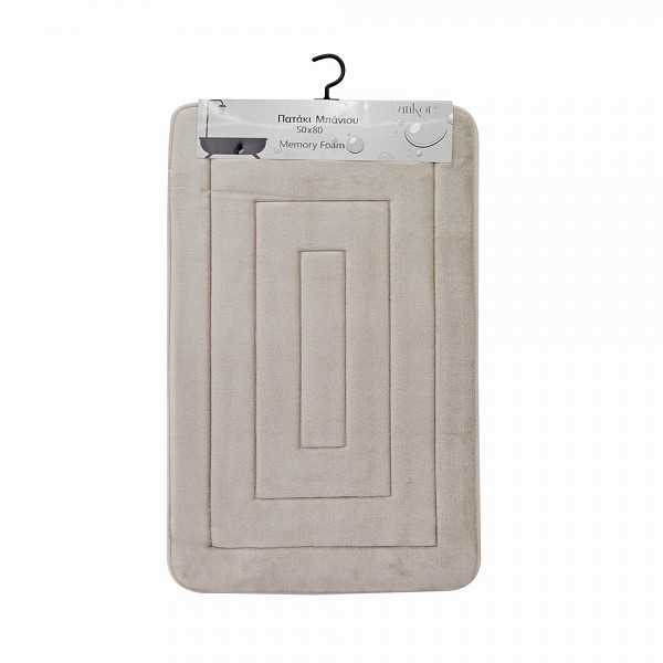 ΠΑΤΑΚΙ ΜΠΑΝΙΟΥ MEMORY FOAM ΜΠΕΖ ΜΕ SBR 50x80εκ.ANKOR