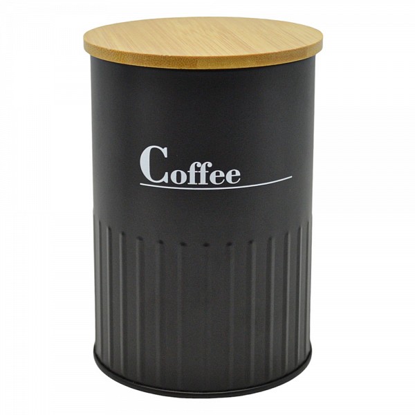 ΒΑΖΟ ΜΕΤΑΛΛΙΚΟ ΜΑΥΡΟ Coffee ΜΕ ΜΠΑΜΠΟΥ ΚΑΠΑΚΙ 9,5x9,5x13εκ.ANKOR