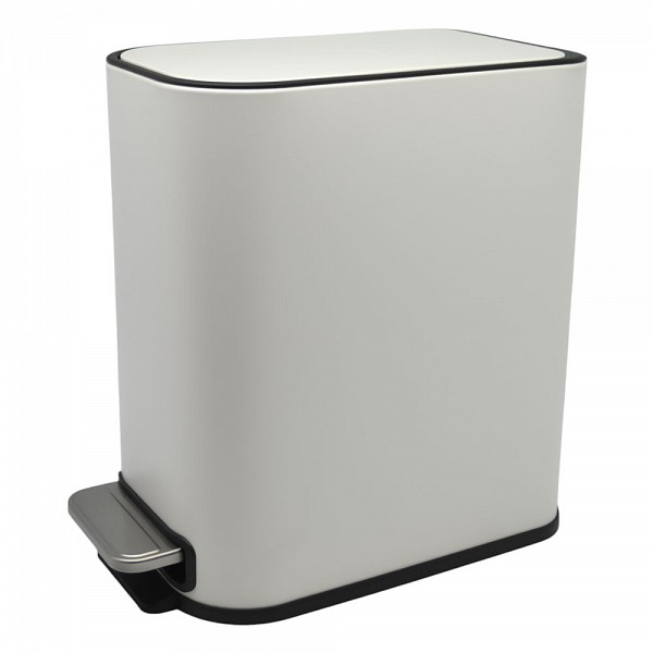 ΚΑΛΑΘΙ ΜΠΑΝΙΟΥ BELLO 5lt SOFT CLOSE SLIM  ΜΕΤΑΛΛΙΚΟ ΑΣΠΡΟ ΜΑΤ ANKOR