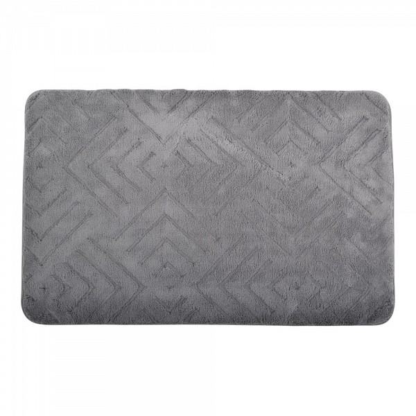 ΠΑΤΑΚΙ ΜΠΑΝΙΟΥ MEMORY FOAM ΣΕ ΓΚΡΙ ΧΡΩΜΑ ΜΕ PVC ΠΛΑΤΗ 50x80εκ.ANKOR