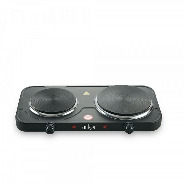 ΕΣΤΙΑ ΗΛΕΚΤΡΙΚΗ ΔΥΟ ΘΕΣΕΩΝ ΕΜΑΓΙΑ 1000W & 1500W ΣΕ ΜΑΥΡΟ ΜΑΤ ΧΡΩΜΑ ANKOR