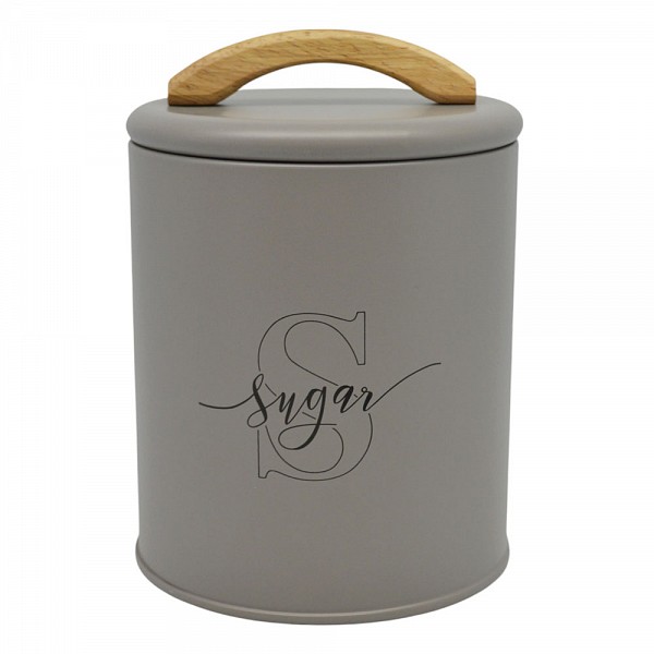 ΒΑΖΟ ΜΕΤΑΛΛΙΚΟ TAUPE ΜΕ ΞΥΛΙΝΗ ΛΑΒΗ Sugar 11x11x15εκ.ANKOR  846788