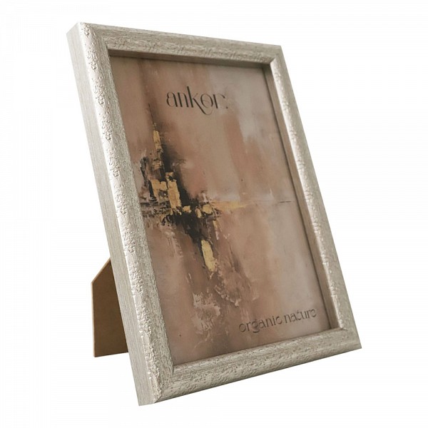 ANKOR Κορνίζα Πλαστική 10x15εκ. Σαμπανιζέ με Σαγρέ Όψη | Κομψή & Μοντέρνα 21520-4