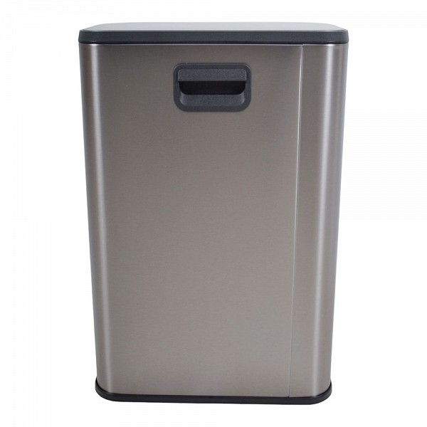 ΚΑΔΟΣ ΑΠΟΡΡΙΜΑΤΩΝ SOUL 12L SOFT CLOSE FINGER PRINT PROOF INOX ΜΑΤ ANKOR  848218