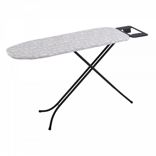 ΣΙΔΕΡΩΣΤΡΑ 34x110εκ ΜΑΥΡΗ ΜΑΤ 100% ΒΑΜΒΑΚΕΡΟ ΚΑΛΥΜΜΑ ΥΨΟΣ 60-88εκ. ANKOR