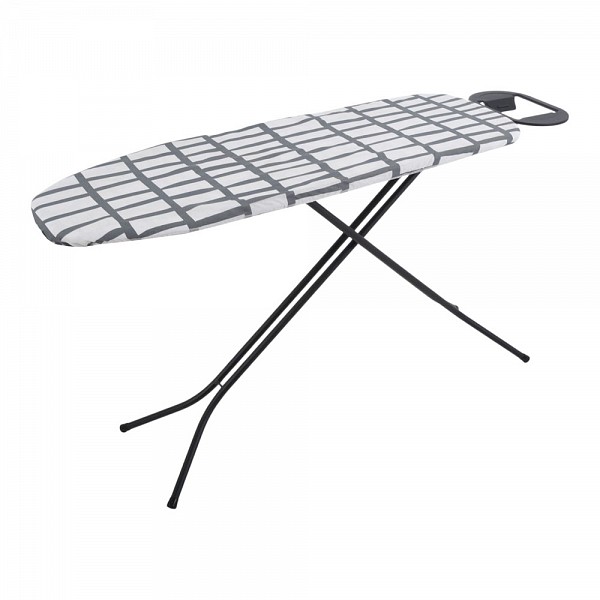 ΣΙΔΕΡΩΣΤΡΑ 38x120εκ ΜΑΥΡΗ ΜΑΤ 100% ΒΑΜΒΑΚΕΡΟ ΚΑΛΥΜΜΑ ΥΨΟΣ 60-92εκ. ANKOR