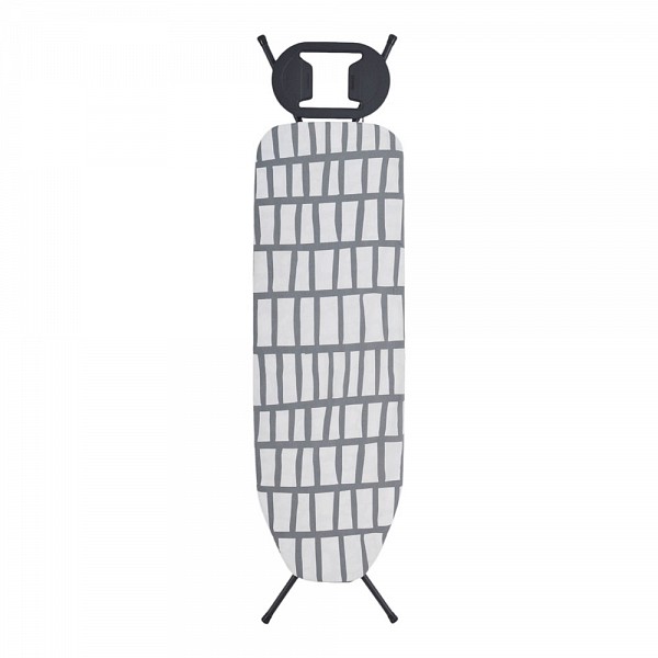 ΣΙΔΕΡΩΣΤΡΑ 38x120εκ ΜΑΥΡΗ ΜΑΤ 100% ΒΑΜΒΑΚΕΡΟ ΚΑΛΥΜΜΑ ΥΨΟΣ 60-92εκ. ANKOR