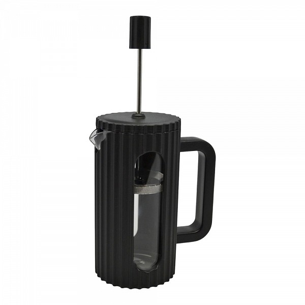 ΚΑΦΕΤΙΕΡΑ ΓΑΛΛΙΚΟΥ ΜΕ ΠΡΕΣΑ 600ML ΒΟΡΙΟΠΥΡΙΤΙΚΟ ΓΥΑΛΙ ΜΕ ΜΑΥΡΟ PP ΠΕΡΙΒΛΗΜΑ ANKOR