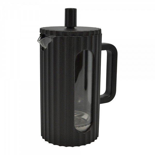 ΚΑΦΕΤΙΕΡΑ ΓΑΛΛΙΚΟΥ ΜΕ ΠΡΕΣΑ 600ML ΒΟΡΙΟΠΥΡΙΤΙΚΟ ΓΥΑΛΙ ΜΕ ΜΑΥΡΟ PP ΠΕΡΙΒΛΗΜΑ ANKOR