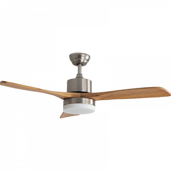 Ανεμιστήρας Οροφής PRCF-80442 Primo 52 130εκ. Με Τηλεχειριστήριο 1Φως LED 3Φτερά Καφέ-Inox PRCF-80442