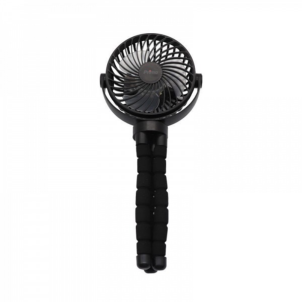 Ανεμιστήρας Mini Flexible PRMF-80691 Primo 4 10cm Μαύρος Επαναφορτιζόμενος