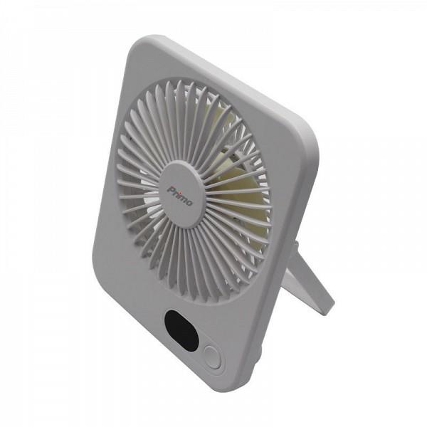 Ανεμιστήρας Mini PRMF-80692 Primo 5 12.5cm Λευκός Επαναφορτιζόμενος