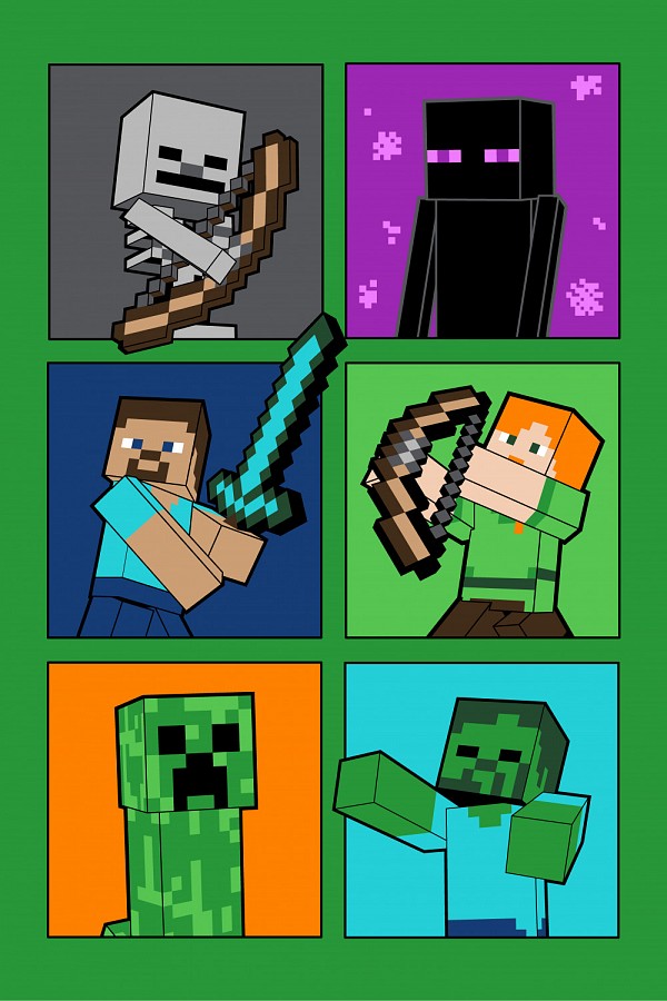 Minecraft Fight Badges Super Soft Polar Blanket 100*150cm