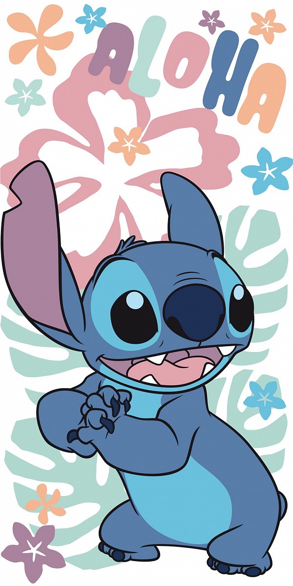 Disney Lilo and Stitch Hawaiian Harmony bath towel, beach towel 70x140cm