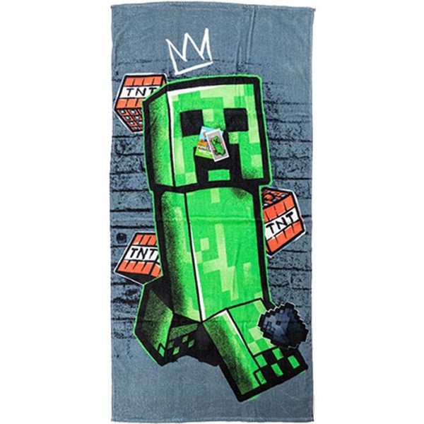 Minecraft Metro Art Creeper bath towel, beach towel 70x140cm