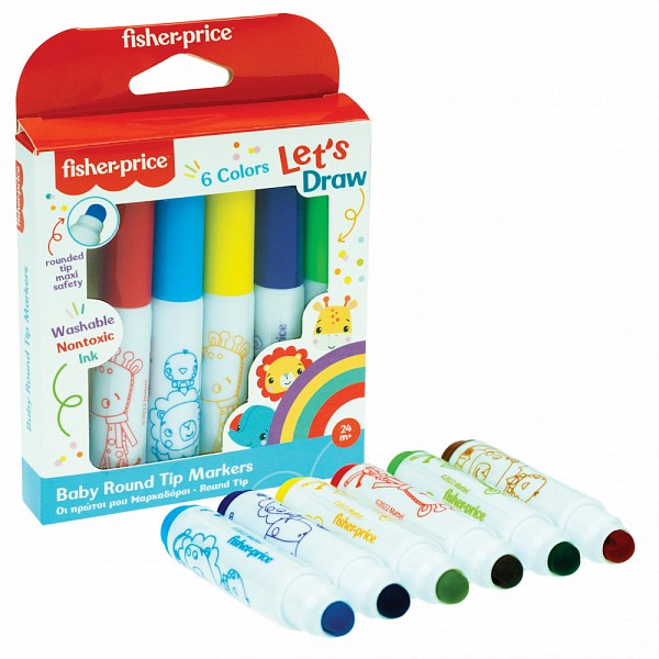 Fisher-Price Lets Draw washable markers 6 pcs